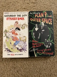 Saturday The 14th Strikes Back And Plan 9 From Outer Space VHS - Picture 1 of 4