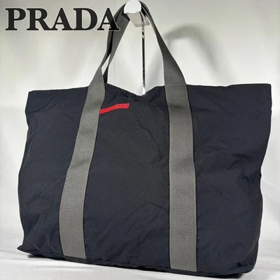 Bolso de Mano Deportivo Prada Nylon Negro 14" A4 Ligero Hombro Usado Foto 1 de 4