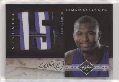 2010-11 Panini Limited Jersey Numbers Prime /25 DeMarcus Cousins #5 Rookie RC - Image 1 of 2