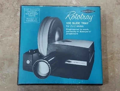 Bandeja deslizante para proyector Sawyer's Rototray 100 para diapositivas 2x2 nueva sellada Foto 1 de 2