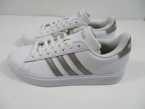 - NEU Adidas Grand Court 2.0 Sneaker Schuhe weiß/silber Herren Größe 7,5 - Bild 1 von 5