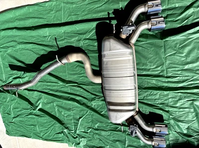 Volkswagen Golf R MK 8 OEM Catback Exhaust including valve controllers. - Image 1 of 4