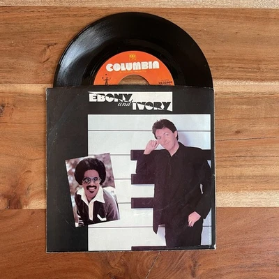 Paul McCartney Ebony & Ivory Vinyl LP Single 45 1982 1st Press w/ERROR EX - Image 1 of 4