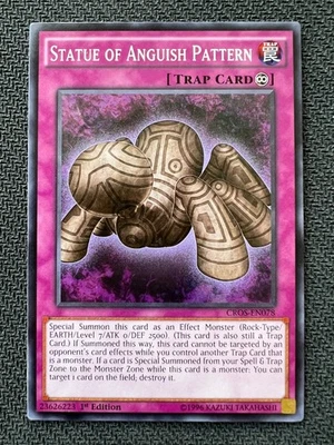 Yugioh Statue of Anguish Pattern 1st edition common CROS-EN078 NM - Image 1 of 2