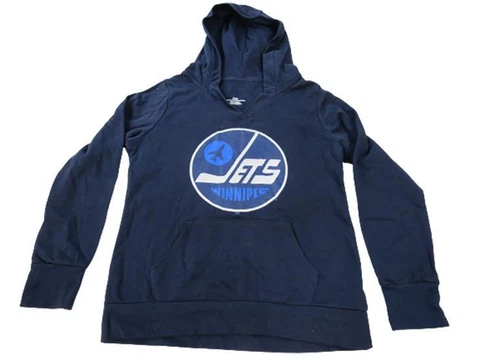 New Winnipeg Jets Mens Size M Medium Blue Hoodie Cover