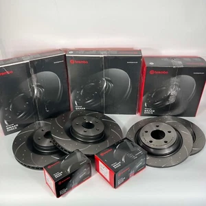 BREMBO Dimpled & Grooved Brake Discs & Pads for Ford Focus MK3 ST250 Front Rear - Picture 1 of 1
