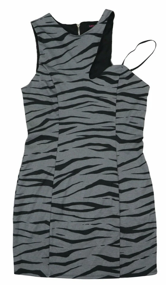 Vestido Material Niña Estampado Tigre Bodycon Mini Largo Sin Mangas Cremallera Espalda Nuevo con Etiquetas Foto 1 de 1