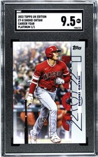 2022 Topps UK Edition Shohei Ohtani Career Year Platinum 1/1 #CY-8 SGC 9.5