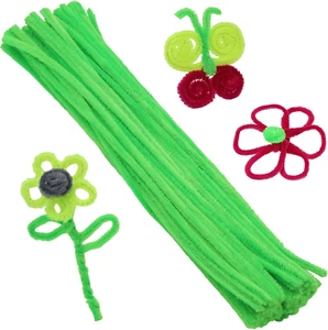 100 Pieces Pipe Cleaners Chenille Stem, Solid Color Pipe Cleaners Set for Pipe C - Picture 1 of 7
