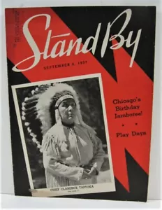 1937 Stand By Magazine Chief Clarence Taptuka WLS Radio Prairie Farmer Chicago - Bild 1 von 2