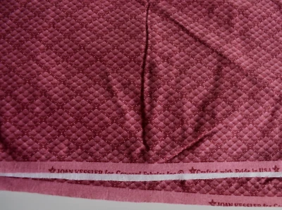 MULTI DIAGONAL CHECKS BURGUNDY CONCORD FABRICS 100% COTTON FABRIC  REMNANT - Image 1 of 2
