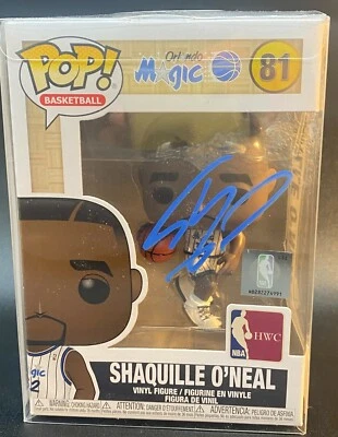 Shaquille O'Neal Signed In Blue Orlando Magic Funko Pop #81 JSA ITP - Image 1 of 3