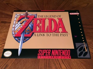 Legend of Zelda A Link to the Past SNES game cover art poster Super Nintendo - Picture 1 of 5