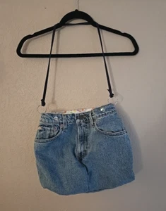 Y2k Levis Blue Denim Classic Red Tab Handmade Purse Shoulder Tote Bag 15"x12" - Picture 1 of 6