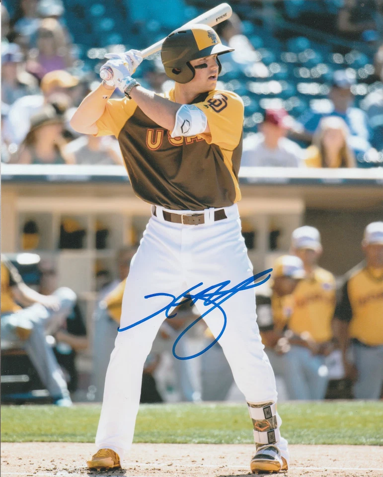 PÓSTER FOTOGRÁFICO 8X10 FIRMADO POR HUNTER RENFROE SAN DIEGO PADRES MISSISSIPPI ST B Foto 1 de 1