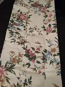 1 Window Treatment Ivory Floral Blouson Valance 16" X 82" AMERICAN LIFESTYLE - Picture 1 of 16