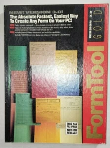 Vintage Software FormTool Gold v3.0 Complete 5.25" for DOS with Origional Box - Picture 1 of 5