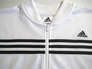 NWOT- adidas Women's Full Zip Fleece Lined Polyester White Jacket- Size Small - Picture 1 of 11