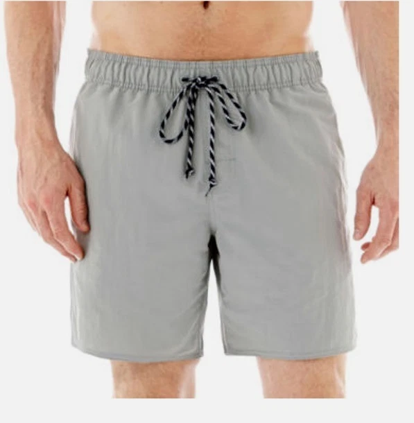 New Men's St. John's Bay Water Shorts Plain Swimsuit Trunks Sizes M L XL & XXL - Image 1 of 1