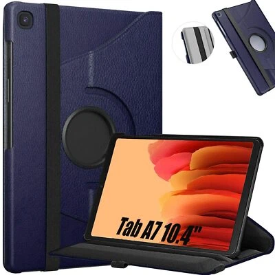 360 Samsung Galaxy Tab A7 10.4" T500 T505 2020 Leather Stand Cover Tablet Case - Image 1 of 3