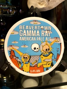Beavertown Gamma Ray brewery promotional vinyl sticker 3.5in craft Pale Ale - Picture 1 of 1