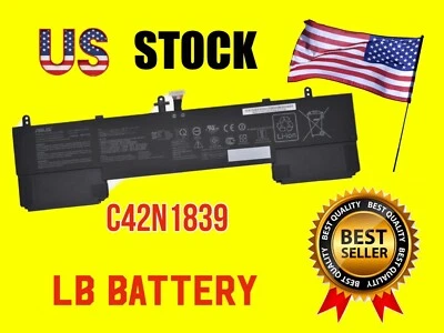 Новый аккумулятор C42N1839 для Asus Zenbook 15 UX534FA UX534FT UX563FD UX533FD Q536FD - Изображение 1 из 4