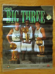 LARRY BIRD KEVIN McHALE ROBERT PARISH Big Three 3x Champs BOSTON CELTICS Poster - Picture 1 of 1