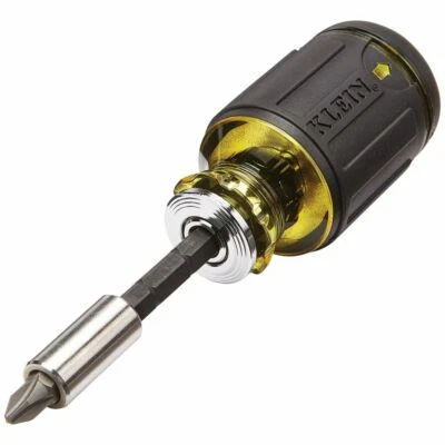Klein Tools 32308 8-in-1 Multi-Bit Adjustable Length Stubby Screwdriver - Image 1 of 4
