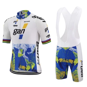 Greg LeMond Team Gan Retro Radtrikot Trägerhose Radsport Kurzarm Trikot - Bild 1 von 4
