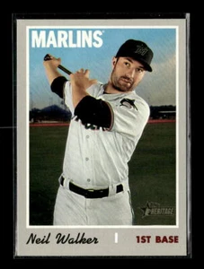 2019 Topps Heritage Neil Walker Miami Marlins #610 4 Card Lot - Picture 1 of 2