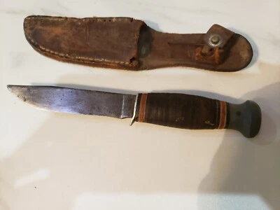 Faca vintage PAL RH 51 RH51 REMINGTON PÁSSARO E TRUTA caça acampamento escoteiro - Imagem 1 de 4