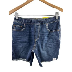 Sonoma Goods For Life Pull On Denim Shorts Girls S Husky Dark Blue Cotton NEW - Picture 1 of 10