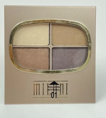 MILANI Shadow Wear Eye Shadow Quad #01 Touch Of Brown - RARE *NEW* - Image 1 of 2