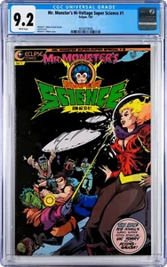 Mr. Monster's Hi-Voltage Super Science #1 CGC 9.2 (Jan 1987, Eclipse) Bob Powell - Picture 1 of 2