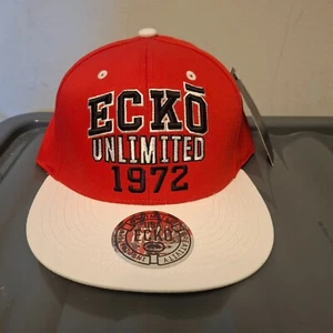 Ecko 1972 Unlimited Men's Snapback Cap - Red and White - Picture 1 of 4
