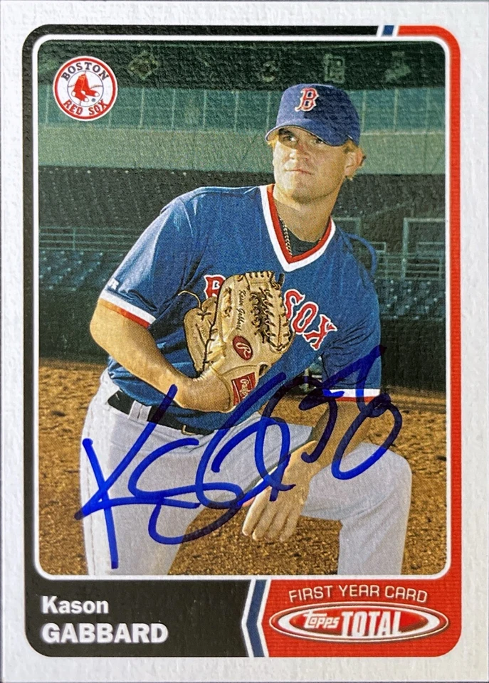 2003 Topps Total #899 Kason Gabbard Rookie Boston Red Sox AUTO SIGNED COA - Image 1 of 1