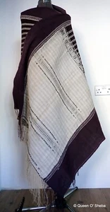 Toba Batak Ceremonial Shoulder Cloth Sumatra Idonesia Purple Cotton Antique - Picture 1 of 15