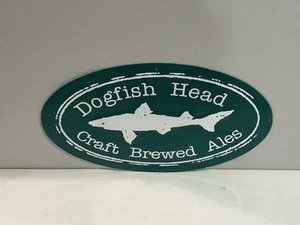 Dogfish Head Craft Brewed Ales grün Blech Bier kleiner Tacker Wandschild 15"x8,5" - Bild 1 von 11
