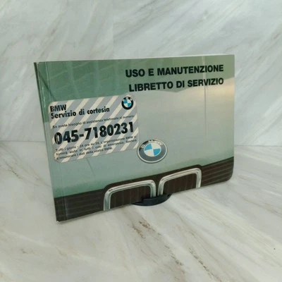 BMW Uso E Manutenzione Libretto Di Servizio 518i 520i 525e 525i 528i 535i 524td - Immagine 1 di 4