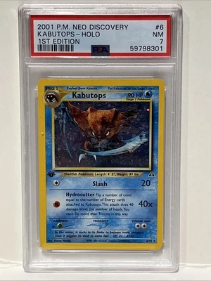 Pokémon Kabutops 1st Edition Neo Discovery (2001)  - PSA 7 - Image 1 of 3
