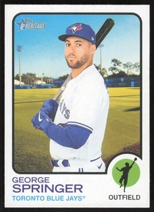 2022 Topps Heritage George Springer #631 Toronto Blue Jays - Picture 1 of 2