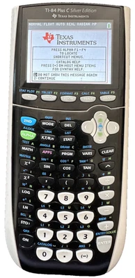 TI-84 Plus C Silver Ed. Color Display-Func/Battery 100%-Mini USB -No Cover/Chrgr - Image 1 of 4