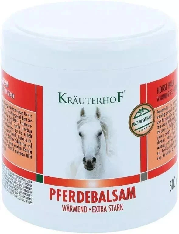 Balsamo Gel Riscaldante per Dolori Muscolari Cavallo Rosso 500 ml Krauterhof