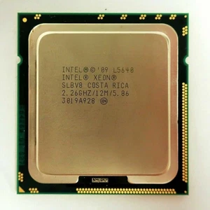 Intel Xeon L5640 CPU 6-Core 2.26 GHz 12MB SLBV8 Socket LGA1366 Processor - Afbeelding 1 van 4