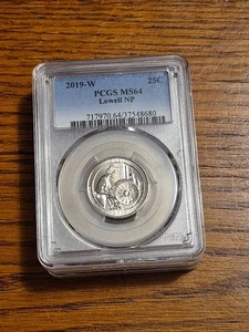 2019-W Lowell NP Quarter 25C WEST POINT MINT PCGS MS64 Beautiful FREE US Ship - Picture 1 of 3