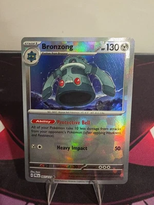 Bronzong 067/131 Pokémon TCG Prismatic Evolutions Pokeball Reverse Holo NM - Image 1 of 3