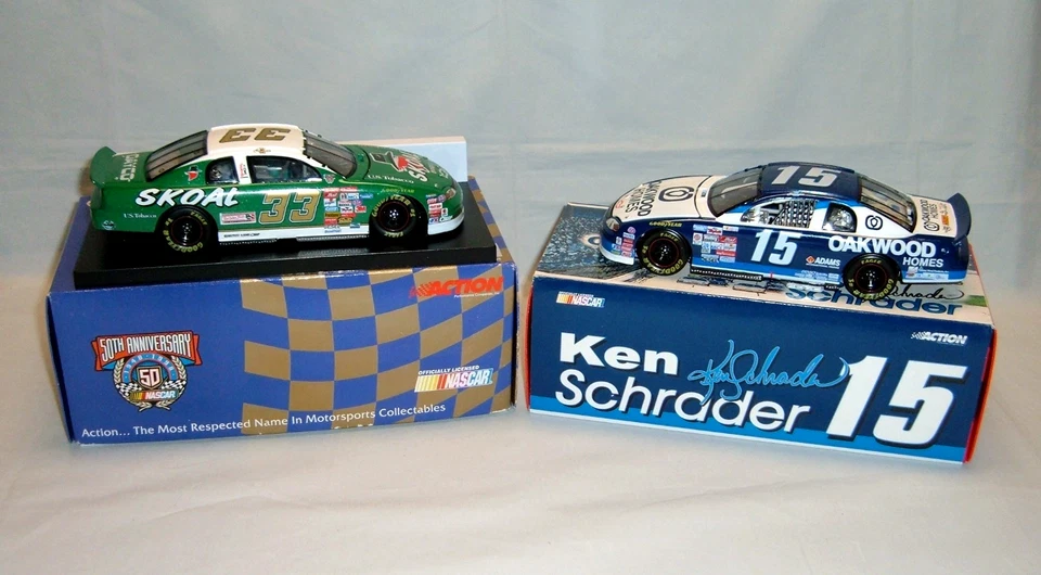 Action Ken Schrader 2 Car Lot - 1998 & 1999 Monte Carlo NASCAR Diecast Cars - Image 1 of 4