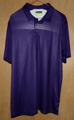 Camisa polo de golf PGA TOUR para hombre púrpura XL 100 % poliéster  Foto 1 de 4