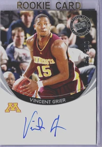 2006 Press Pass Basketball Vincent Grier Gophers Autograph Rookie Card #156/200 - Picture 1 of 2