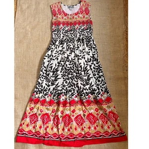 Vestido Vintage Marisol Colorido Calado XS S Boho Campesino Festival Romani - Imagen 1 de 7